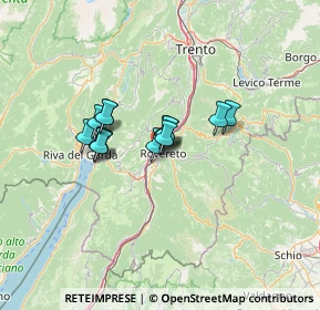 Mappa Via Lungo Leno Sinistro, 38068 Rovereto TN, Italia (8.49286)