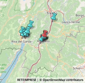 Mappa Via Lungo Leno Sinistro, 38068 Rovereto TN, Italia (8.72333)