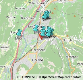 Mappa Via Lungo Leno Sinistro, 38068 Rovereto TN, Italia (1.07182)