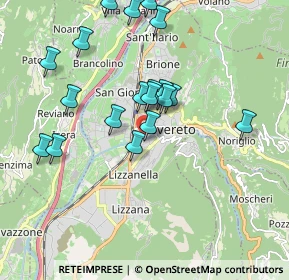 Mappa Via Lungo Leno Sinistro, 38068 Rovereto TN, Italia (1.934)