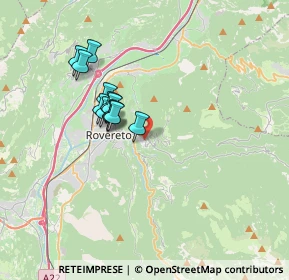 Mappa Via Achille Romani, 38068 Rovereto TN, Italia (2.77833)