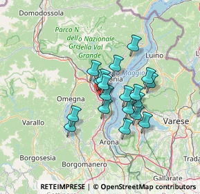 Mappa Via Raffaello Sanzio, 28838 Stresa VB, Italia (9.77158)