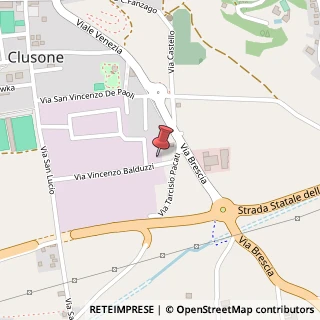 Mappa Via Ingegner Vincenzo Balduzzi, 41, 24023 Clusone, Bergamo (Lombardia)