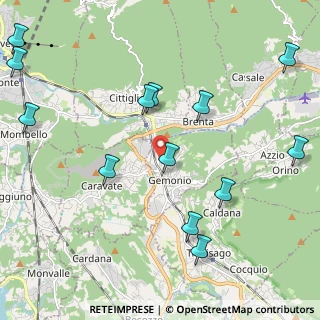 Mappa Via Campiuso, 21036 Gemonio VA, Italia (2.60077)