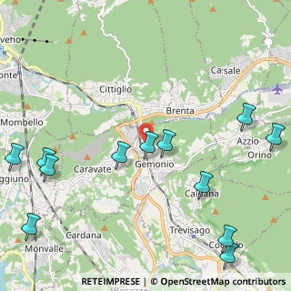 Mappa Via Campiuso, 21036 Gemonio VA, Italia (2.83333)