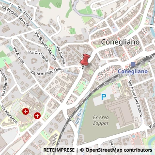 Mappa Via Camillo Benso Conte di Cavour, 21, 31015 Conegliano, Treviso (Veneto)