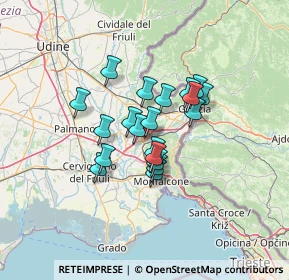 Mappa Via Giacomo Puccini, 34072 Gradisca d'Isonzo GO, Italia (9.1405)