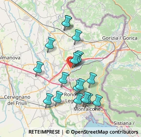 Mappa Via Giacomo Puccini, 34072 Gradisca d'Isonzo GO, Italia (6.49)