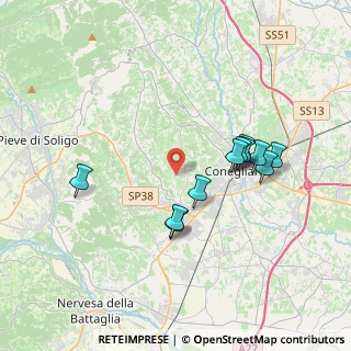 Mappa Strada delle Caneve, 31015 Collalbrigo TV, Italia (3.38364)