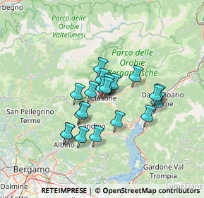 Mappa Via G. B. Moroni, 24023 Clusone BG, Italia (9.954)