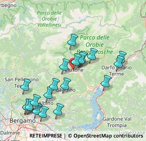 Mappa Via G. B. Moroni, 24023 Clusone BG, Italia (16.276)