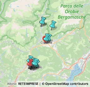 Mappa Via G. B. Moroni, 24023 Clusone BG, Italia (8.3665)