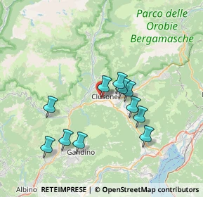 Mappa Via G. B. Moroni, 24023 Clusone BG, Italia (6.46636)