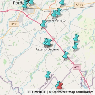 Mappa Viale Giuseppe Verdi, 33082 Azzano decimo PN, Italia (5.954)