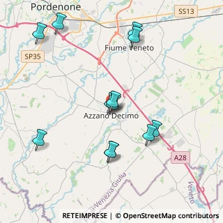 Mappa Viale Giuseppe Verdi, 33082 Azzano decimo PN, Italia (4.01333)