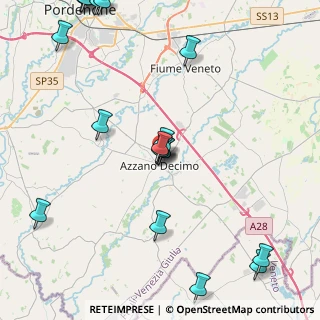 Mappa Viale Giuseppe Verdi, 33082 Azzano decimo PN, Italia (5.7725)