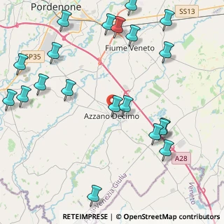 Mappa Viale Giuseppe Verdi, 33082 Azzano decimo PN, Italia (5.407)
