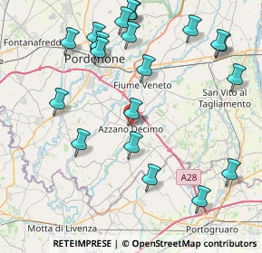 Mappa Viale Giuseppe Verdi, 33082 Azzano decimo PN, Italia (9.583)