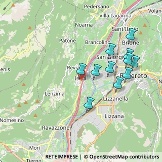 Mappa 38060 Isera TN, Italia (1.88545)
