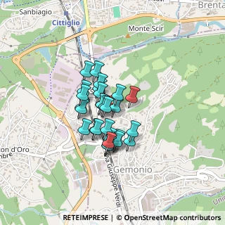 Mappa Via Edoardo Curti, 21036 Gemonio VA, Italia (0.275)