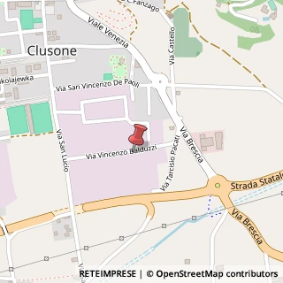 Mappa Via Ingegner Vincenzo Balduzzi, 20, 24023 Clusone, Bergamo (Lombardia)