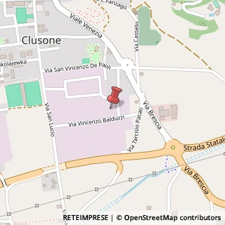 Mappa Via Ingegner Vincenzo Balduzzi, 37, 24023 Clusone, Bergamo (Lombardia)