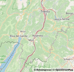 Mappa 38068 Rovereto TN, Italia (7.3755)