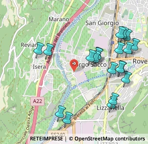 Mappa Via Della Moia, 38068 Rovereto TN, Italia (1.1255)