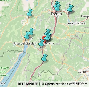 Mappa Via Della Moia, 38068 Rovereto TN, Italia (12.93077)