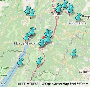 Mappa Via Della Moia, 38068 Rovereto TN, Italia (15.2285)