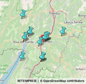 Mappa Via Della Moia, 38068 Rovereto TN, Italia (10.67867)