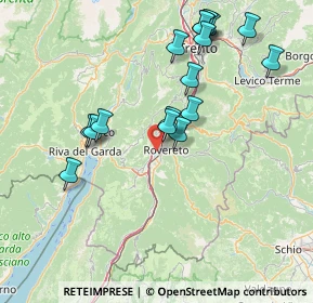 Mappa Via Della Moia, 38068 Rovereto TN, Italia (15.70529)