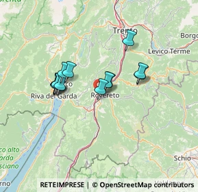 Mappa Via Della Moia, 38068 Rovereto TN, Italia (10.59615)