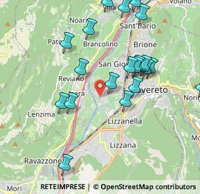 Mappa Piazza della Manifattura, 38086 Rovereto TN, Italia (2.0495)