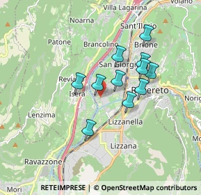 Mappa 38086 Rovereto TN, Italia (1.37909)