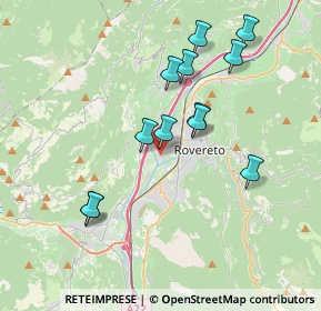 Mappa Via Della Moia, 38068 Rovereto TN, Italia (3.50333)