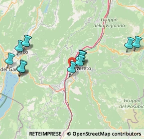 Mappa Via Della Moia, 38068 Rovereto TN, Italia (8.25857)