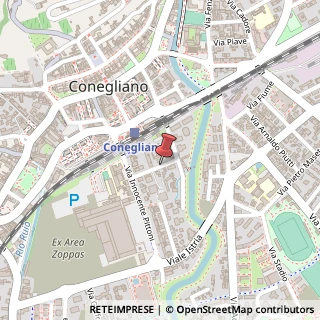 Mappa Via Gioacchino Rossini,  1, 31015 Conegliano, Treviso (Veneto)