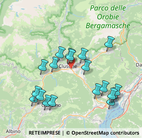 Mappa Via Brescia, 24023 Clusone BG, Italia (7.76526)