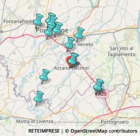 Mappa Via C. Cattaneo, 33082 Azzano Decimo PN, Italia (7.145)