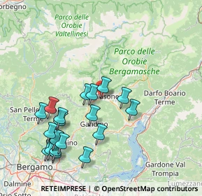 Mappa Via Giovanni Trussardi Volpi, 24023 Clusone BG, Italia (16.7195)
