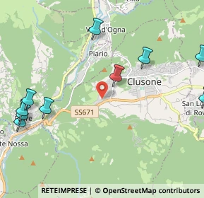Mappa Via Giovanni Trussardi Volpi, 24023 Clusone BG, Italia (2.92818)