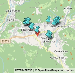 Mappa Via Foppe, 24023 Clusone BG, Italia (1.52421)