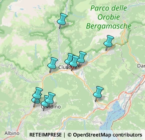 Mappa Via Foppe, 24023 Clusone BG, Italia (6.91364)