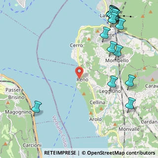 Mappa Via Lungo Lago, 21038 Leggiuno VA, Italia (3.103)