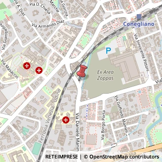 Mappa Via Daniele Manin, 23C, 31015 Conegliano, Treviso (Veneto)