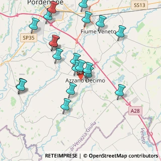 Mappa Via Dr. G. Puiatti, 33082 Azzano Decimo PN, Italia (4.2775)