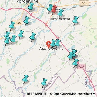 Mappa Via Dr. G. Puiatti, 33082 Azzano Decimo PN, Italia (5.4655)
