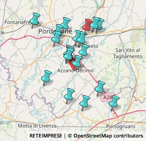 Mappa Via Dr. G. Puiatti, 33082 Azzano Decimo PN, Italia (6.43526)