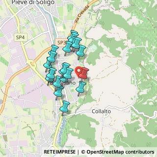 Mappa Via Santa Croce, 31053 Pieve di Soligo TV, Italia (0.6915)